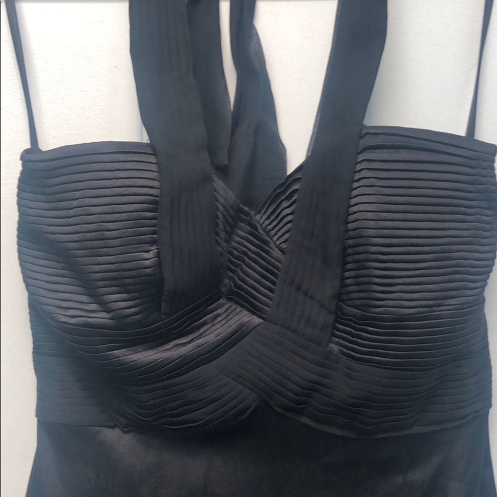 BCBGMaxAzria black halter dress sz 4